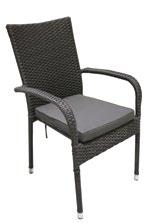 040054-00 Zahradní židle Caspian, různé barvy, kovová konstrukce, 9 55,5 68 cm,