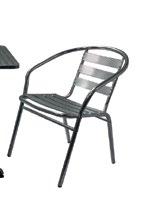povrch, 4006-00 - 599,- Zahradní židle, ocelová konstrukce / látkový sedák a