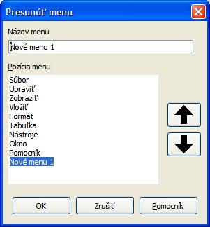 3) V roletovom zozname položky Uložiť do zvolíme, či sa vykonané zmeny majú použiť pre súčasť LibreOffice (napríklad Writer) alebo len pre vybraný dokument (napríklad mojdokument.odt).