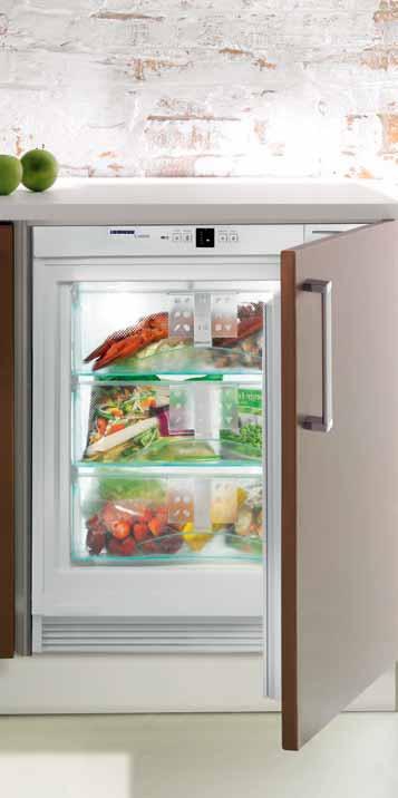 Podstavné spotrebiče Podstavné spotrebiče So systémom SmartFrost sa výrazne redukuje tvorba námrazy vo vnútornom priestore a na potravinách.