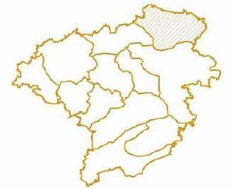 Oblast krajinného rázu Slánsko /ObKR 12/ Vymezení oblasti Oblast je vymezena v prostoru mezi Perucí, Vodochody-Straškovem a Slaným a zaujímá specifické území Řípské tabule (pouze na jihu přechází do