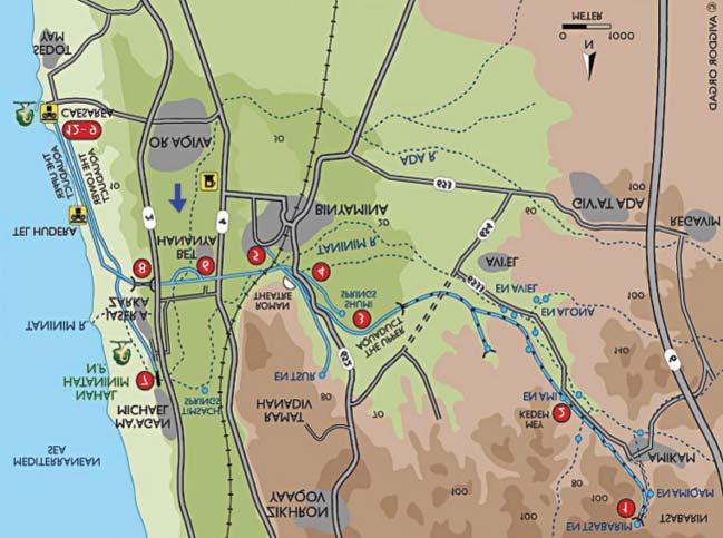 Galilejském jezeře, Banias, což je jedna ze tří říček, jejichž soutokem vzniká řeka Jordán, pevnost Nimrod největší středověký hrad ležící v nadmořské výšce 750 m na úbočí pohoří Hermon v severní