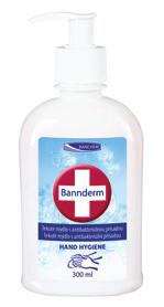 BANNDERM 300 ml, 5 l Tekuté mydlo s antibakteriálnou prísadou Kvalitné tekuté mydlo s antibakteriálnou prísadou.