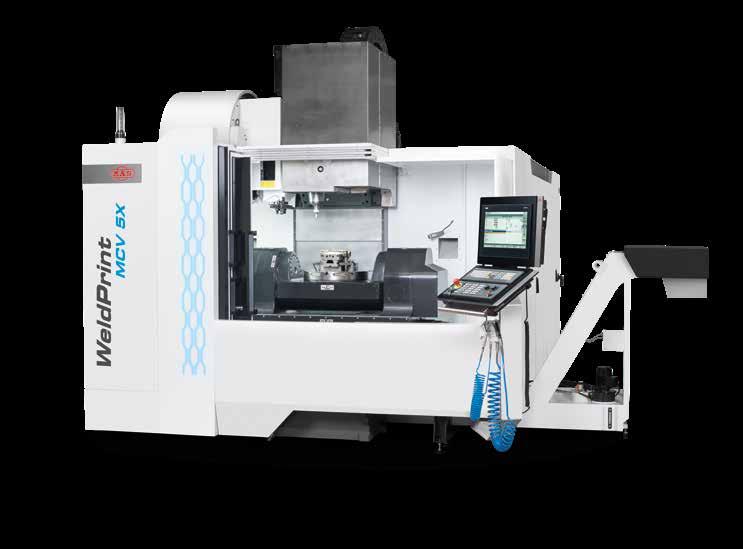 WELDPRINT 5AX Aditive manufacturing technologické přednosti Nízké náklady na tvorbu dílců oproti konkurenčním technologiím využívající principu Laser Clading jsme výrazně levnější Nová technologie