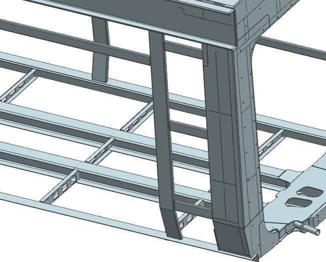 Z výsledků analýzy plyne, že napětí i deformace jsou zde velmi malá, proto je stojí zato nějakým způsobem upravit z důvodu snížení