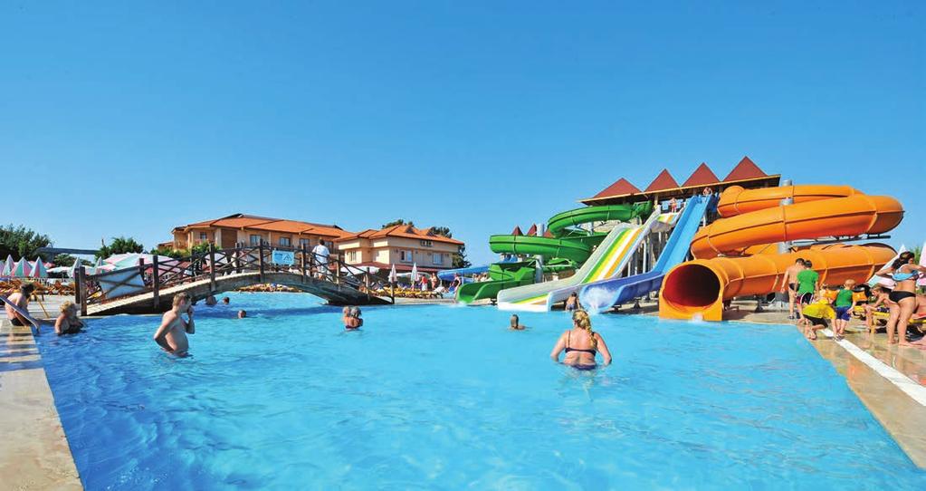 216 hotel Eftalia Village Alanya Türkler ALL INCLUSIVE raňajky, obedy, večere formou bufetu miestne nealkoholické a alkoholické nápoje od 10:00 do 00:00 hod.