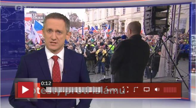 Nejčastěji užívající vizuální znaky shromážděných lidí, vlajek, nacionálních symbolů, ale také v několika případech