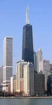 John Hancock Center ( USA) Výška: 343 m Rok: 1969 Arch.: I. M.