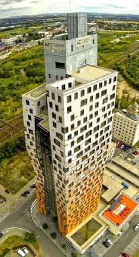 AZ Tower (Brno) Výška: 111 m (ale nástavec 11 m) arch.