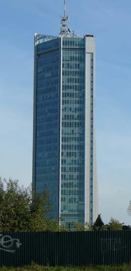 City Empiria (Motokov, Praha Pankrác) Výška: 103,5 m 26 podlaží (žb.
