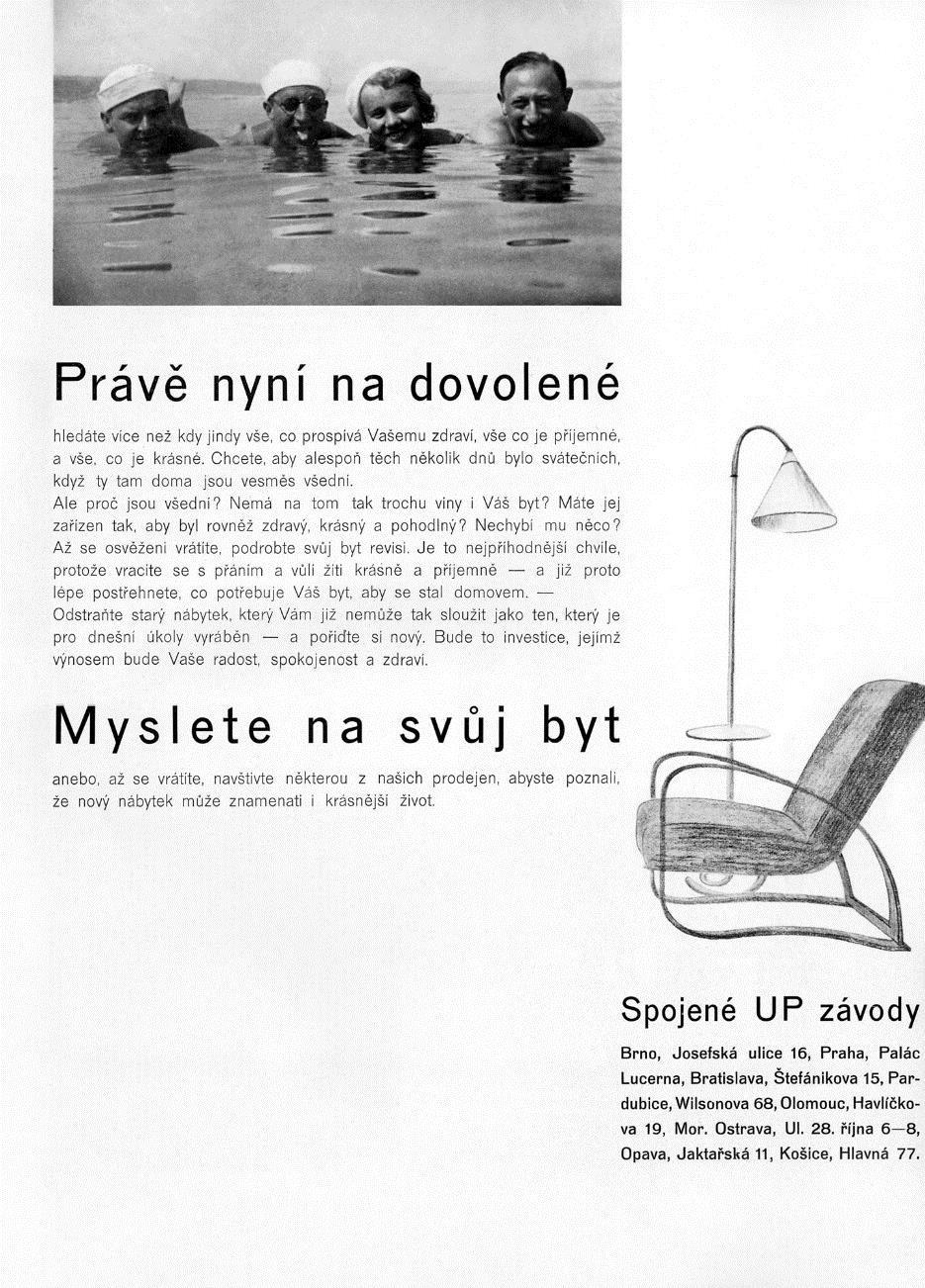 Reklama, 1932 Vtipná reklama propagující