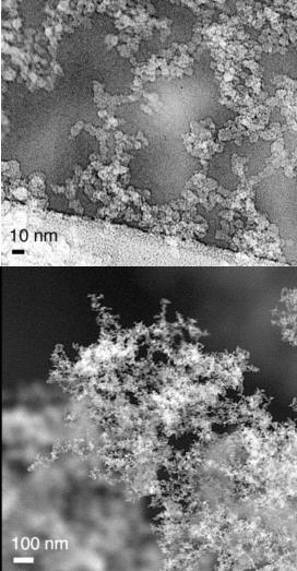 Uhlíková nanopěna nejlehčí známá pevná látka (2 kg/m 3 ) sp 2 grafitické desky spojené sp 3 hranami velký povrch, ferromagnetismus příprava laserová ablace, pyrolýza použití reverzibilní uchování