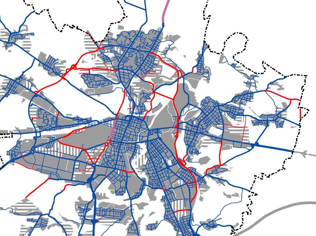 Situace - místní komunikace novostavby v územním