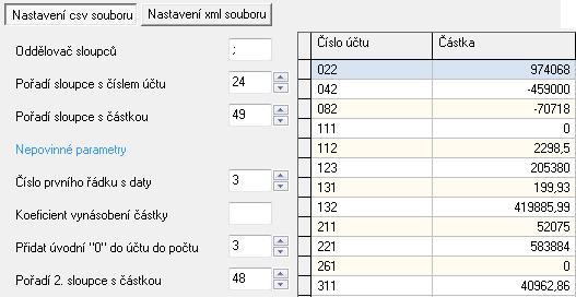 Pozn.: toto nastavení bylo otestováno pro výstup ze sestavy systému MoneyS3 -