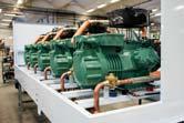 Mrazení od 3,287 do 23,540 kw CC-B Multicompressors Bitzer Sdružená jednotka s hermetickými pístovými kompresory (Bitzer) používající chladivo R-404A, R-134a nebo R-407F Rozvodná skříň Chlazení od