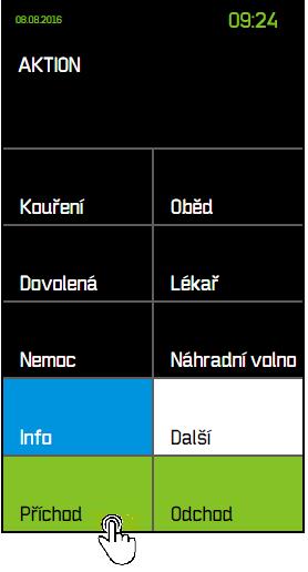 Evidence pracovní doby Ukážeme si, jakými způsoby lze evidovat pracovní dobu. Systém pracuje s časovou přítomností či nepřítomností na pracovišti, kterou lze označovat několika způsoby.