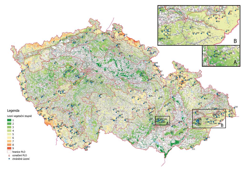 Příloha 2: Významné regionální populace