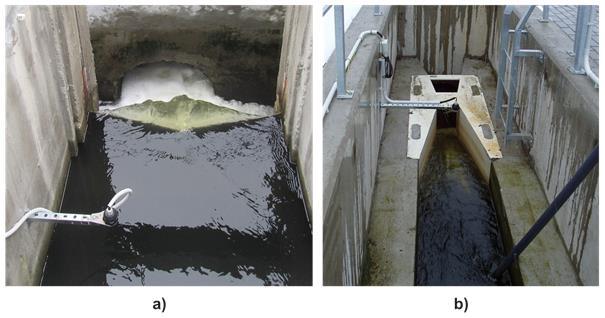 Měření základních provozních parametrů in situ Měření průtoku Měření v otevřených žlabech se používá na odtocích z čistíren. průtoky vnitřních proudů v systémech, např.