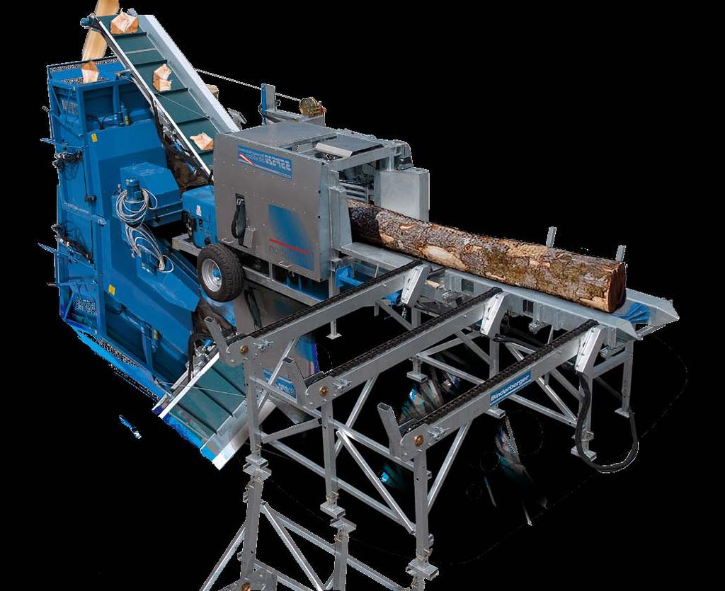 SSP 520 Hydraulicky sklopný vyvážecí dopravník Kotvící lano s napínáním Standardní výbava Hydraulický vkládací pás Hydraulický přidržovač Hydraulicky stavitelný štípací kříž Na přání Hydraulický
