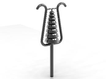 1800 mm C dur pentatonic C4-C6 Melodické zvonky s různým stupněm zkroucení.