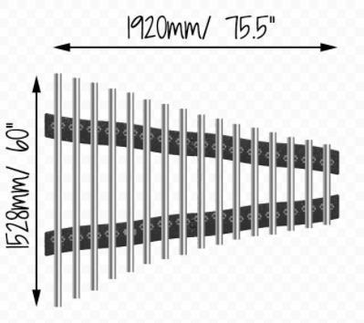 Kotvení pouze na zeď Diatonic Symphony Freechimes