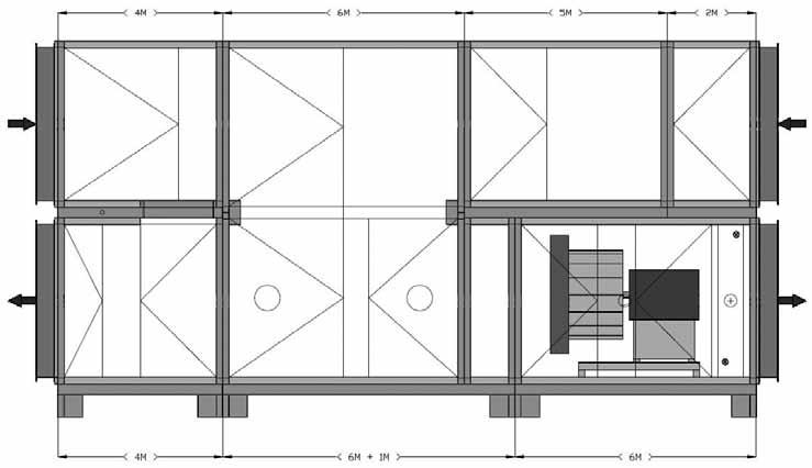4 Krok č. 1: uvolnit šrouby tlumící vložky ventilátoru. Krok č. 2: uvolnit šrouby dělícího plechu.