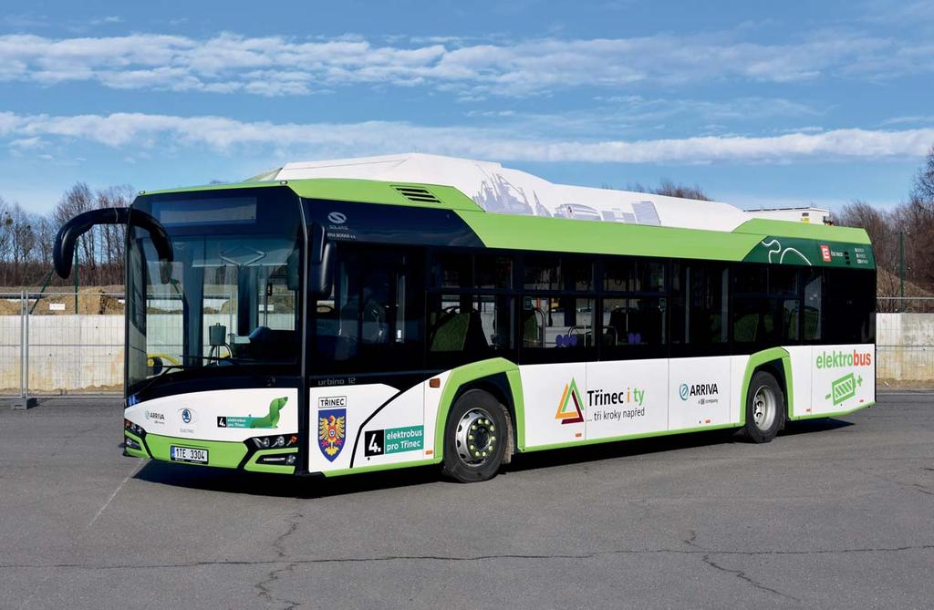 12 ELEKTROBUSY ARRIVA ELEKTROBUSY ARRIVA 13 MÁME VE SVÉ STÁJI UŽ 14 ELEKTROBUSŮ Ve čtvrtek 9. března představila Arriva v Třinci deset nových elektrobusů Škoda Perun, od pátku 10.