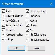 Teprve potom je možné úspěšně provést výpočet šachet tlačítkem.