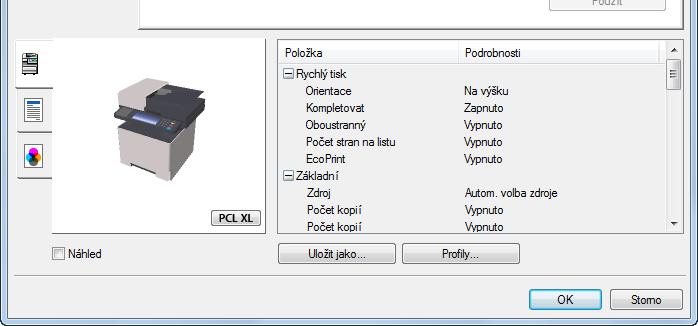 Tisk z počítače > Tisk z počítače Tisk z počítače Tato část popisuje metodu tisku pomocí ovladače Printing System Driver.