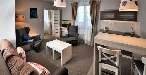 Súčasťou apartmánového domu je tradičná