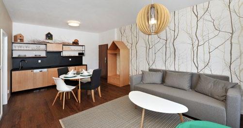 Apartmán 2+2 Apartmán pozostáva zo samostatnej spálne s manželskou