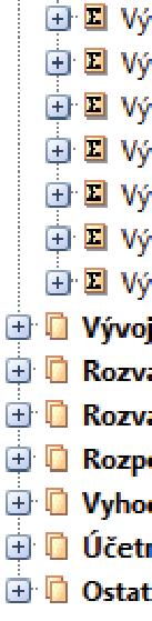 obsahuje Analýzy z rozúčtování jsou samozřejmě potřebná data.