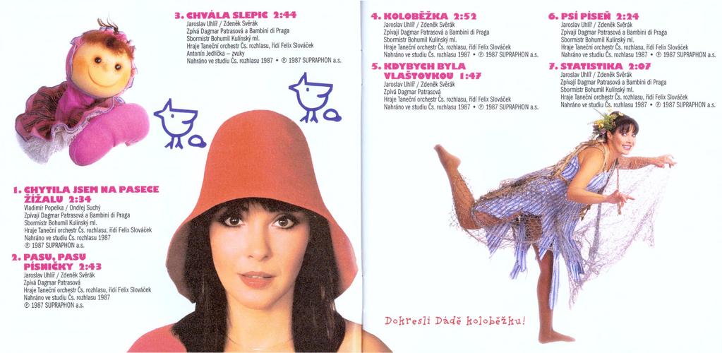 1. C H V Á L A SLEPIC 1 :4 4 a Bambini di Praga Antonín Jedlička - zvuky Nahráno ve studiu Čs. rozhlasu 1987 01987 SUPRAPHON a.s. 4. K O L O B Ě Ž K A 1 :S 1 Nahráno ve studiu Čs.