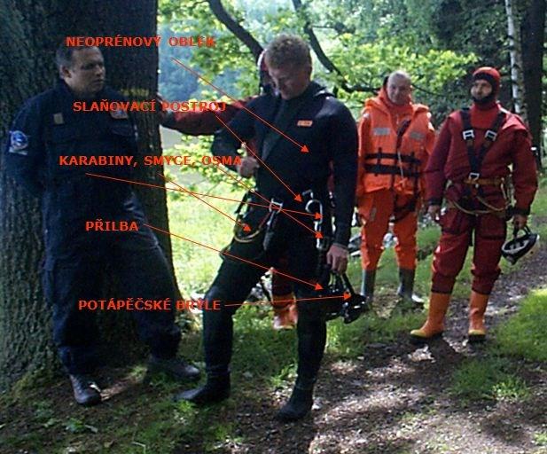 Obrázek 12.9 Příklad záchranáře pro záchranu na vodě 12.5 Základní požadavky na specializaci letecký záchranář Tuto specializaci lze charakterizovat následující definicí.