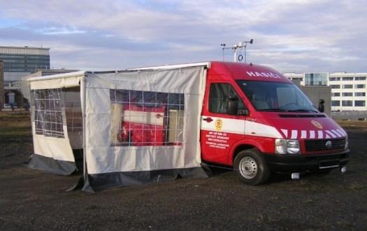 Výjezdová skupina má techniku uloženou na vozidle Volkswagen LT 35 (viz Obrázek 3.3).
