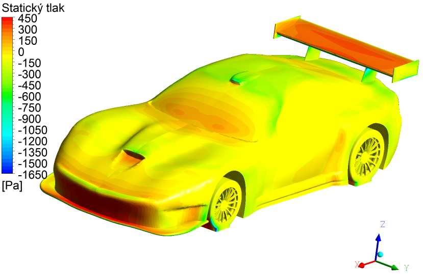 7.6 Vizualizace proudění a rozložení tlaku v programu CFD-POST V programu CFD-Post se provádí vyhodnocování úlohy, např.