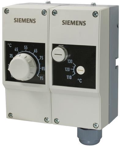1214 Dvojité termostaty Provozní termostat / Bezpečnostní omezovací termostat RAZ-ST.