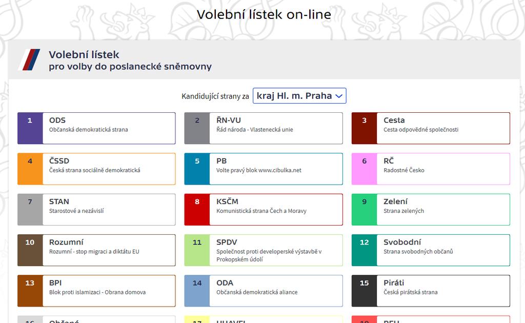 Volební