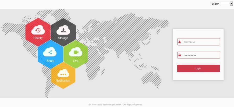 Přihlášení do prohlížeče 6 WEB operace Chcete-li se ujistit, že se zařízení XVR úspěšně připojí k Internetu, otevřete prohlížeč IE, zadejte požadovanou adresu IP, výchozí nastavení je 19