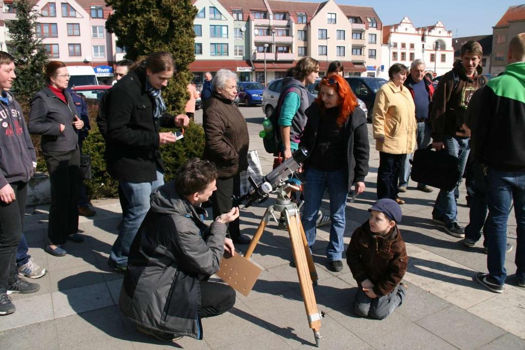 Členové naší pobočky v několika jihočeských městech prováděli pozorování tohoto