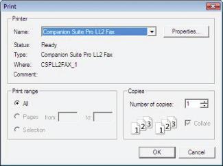 Odeslání faxu z aplikace Tento postup umožňuje odeslat dokument, který jste vytvořili v některé aplikaci na vašem počítači, faxem bez toho, že byste ho nejdříve vytiskli.