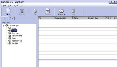 Příjem faxu Okna MF Manager a MF Director zobrazují, pomocí rozdílných zpráv, přijímání faxu. Ve spodní části okna MF Manager je zobrazena ikona a v liště s úkoly se objeví ikona.