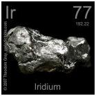 Rhodium Rh oxidační číslo III, tvrdý stříbrolesklý kov, používá se jako katalyzátor, do