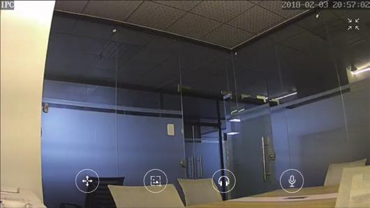 : Move the camera by these buttons. : Snapshot and save pictures to album. : Hearing the audio from the camera. : Talking to the camera.