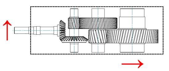 Montážní uspořádání převodovky 5 A1 (vstup CW, výstup CW) A2 (vstup CCW, výstup CCW) B1 (vstup CW, výstup CCW) B2 (vstup CCW, výstup CW) Varianty A1 a B1 (respektive A2 a B2) předpokládají na vstupu