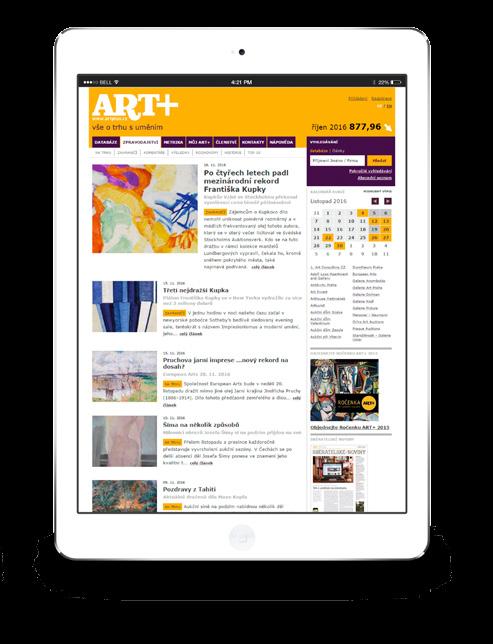 www.artplus.cz www.artplus.cz je exkluzivní nástroj sloužící k efektivní orientaci na českém trhu s uměním a starožitnostmi.