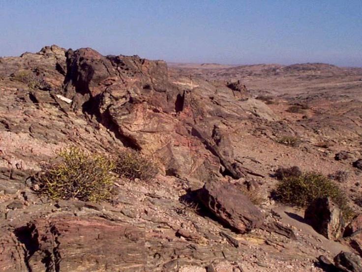 eroze, sedimentace Hamada skalnatá poušť wadi