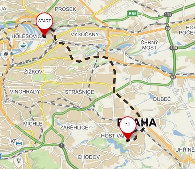 Koordinační situace s širším řešením dopravních tras Obr. 2: Trasa k betonárce 2.3.
