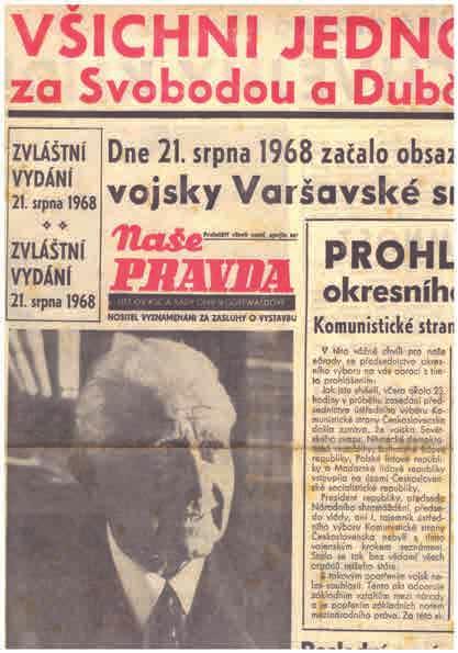 OLDIN 7 8 / 2018 3 LIST Z KALENDÁŘE 1. červenec Světový den architektury 25. 7. 1968 vydal papež Pavel VI. významnou encykliku Humanae vitae o předávání lidského života (50 let) 21. 8. 1968 začátek okupace Československa armádami Varšavské smlouvy (50 let) 23.