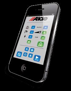 smartphone. Mnoho funkcí topné soustavy přes Alde Smart Control, např.